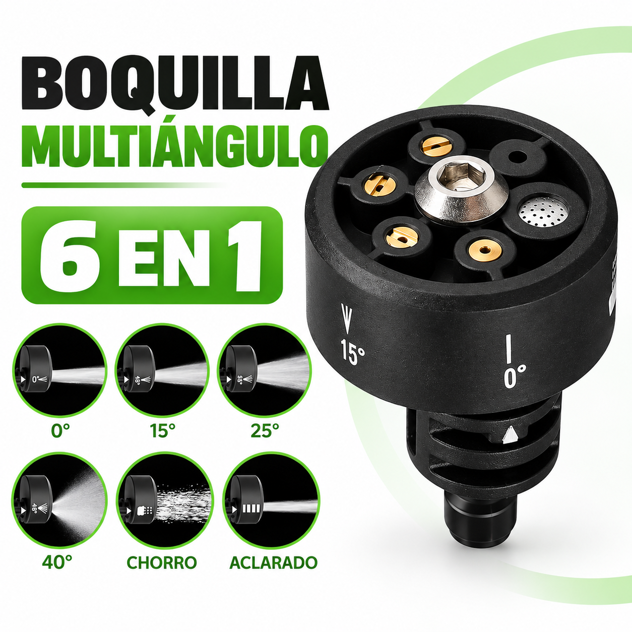Boquilla 6 en 1 para Pistola Alta Presión
