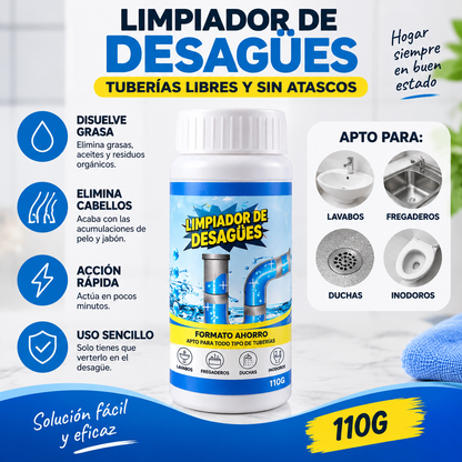 DesatascaPro™ - Limpiador de Desagües Potente