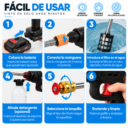 MAXPRESIÓN™️ - Pistola Alta Presión Portátil