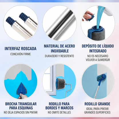 Set Rodillo de Pintura Recargable