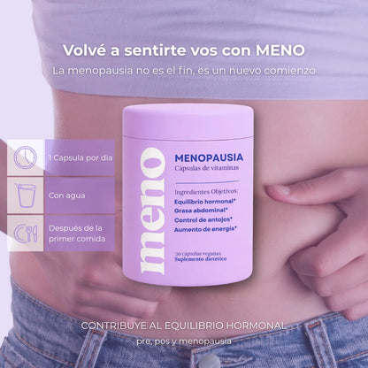 MENO® - Menos panza, menos sofocos, hormonas en equilibrio.
