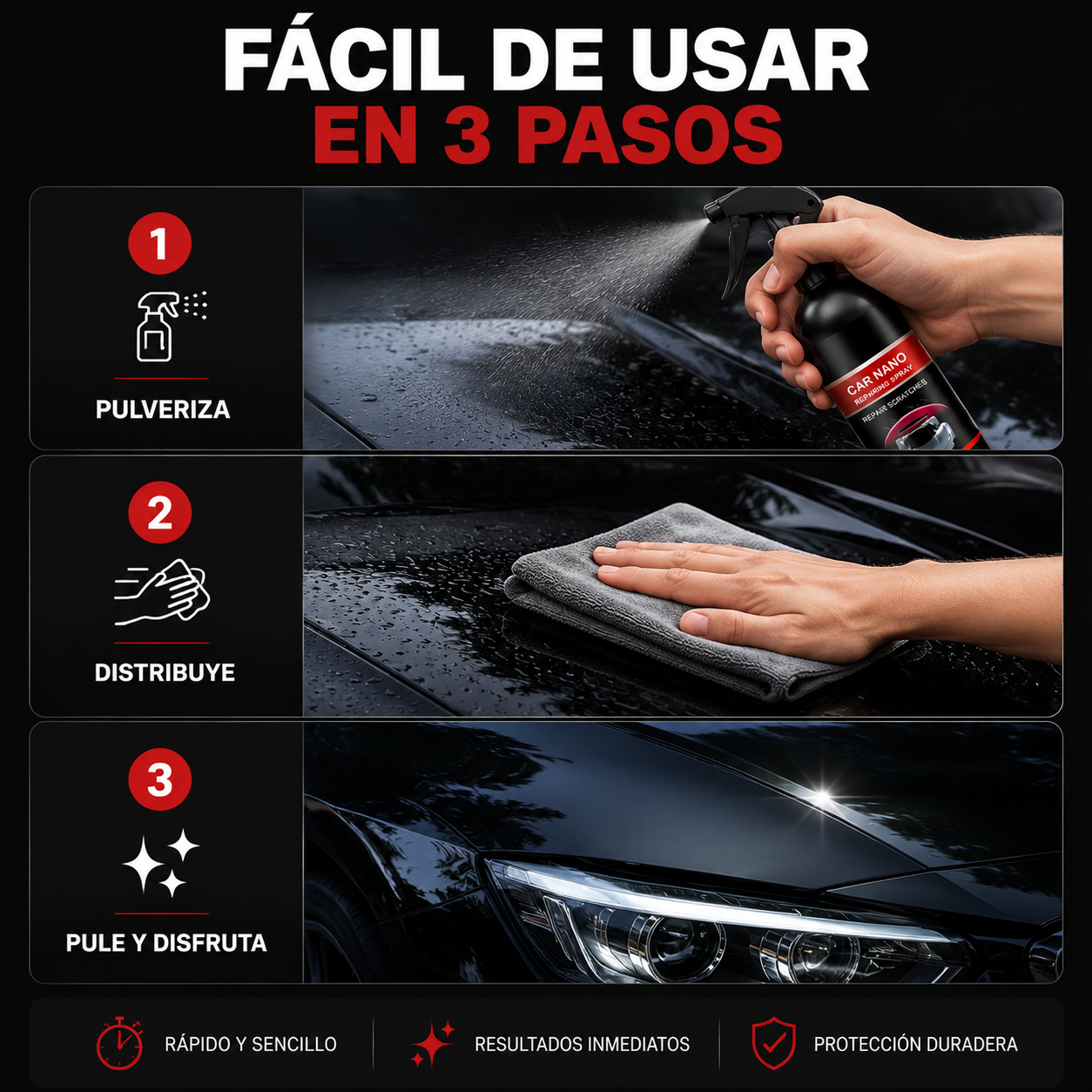 GlossArmor™ - Spray REPARACIÓN ARAÑAZOS 120ml
