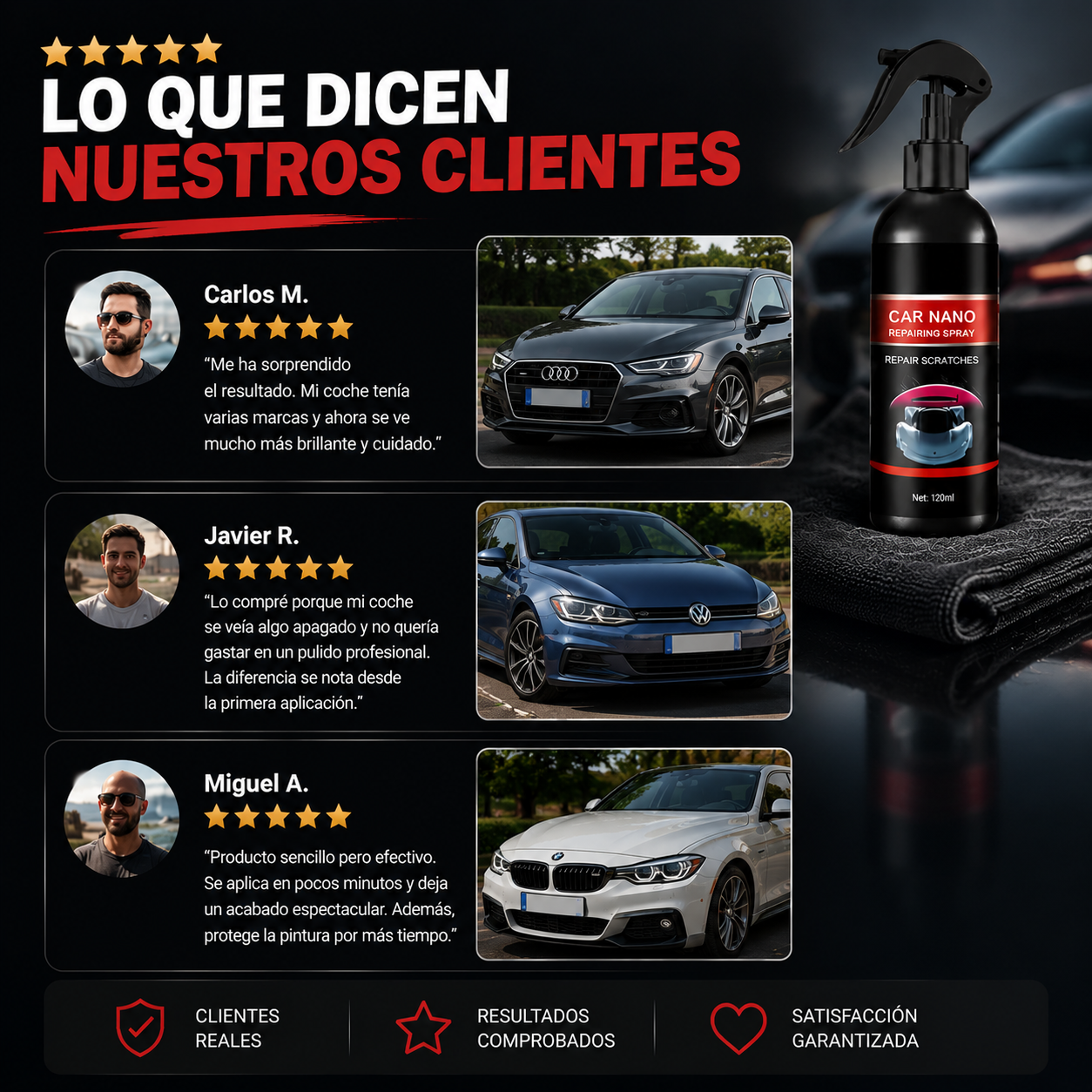 GlossArmor™ - Spray REPARACIÓN ARAÑAZOS 120ml