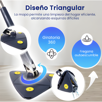 SpinClean PRO® - Fregona 360º autoescurrible